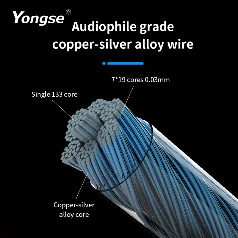 YONGSE Y01 Type-C Light-ning to 3.5mm/4.4mm Chip CX31993 CX31988 C100 Earphone Amplifie Digital Decoder Cable OTG DAC Adapter