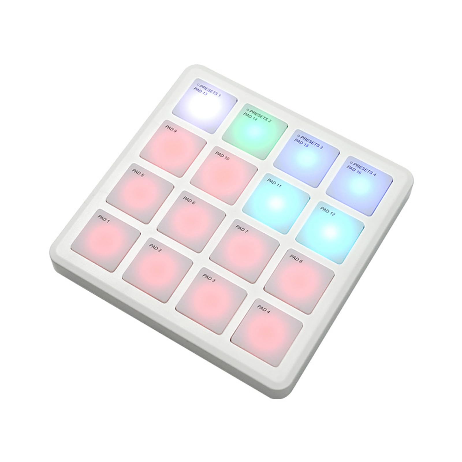 M-VAVE Smc-Mixer Draadloze Midi-Controller Mengpaneel Bt-Verbinding Batterij Type-C Voeding Usb Voor Windows/Mac/Ios/Android: Licht Geel