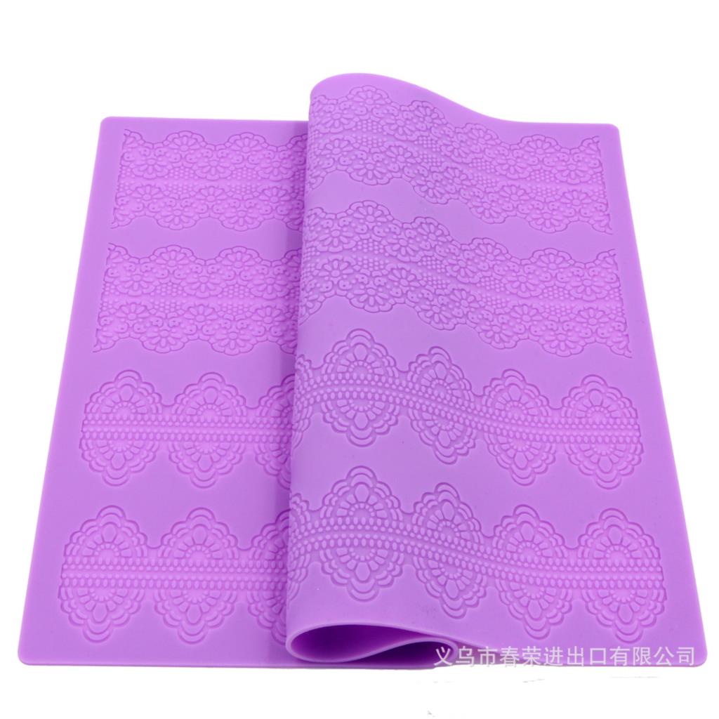 Silicone Lace Mat Cake Mold Sugar Lace Mat Fondant Embossing Art Jelly Chocolate Home Decorative Mould Baking Craft Tools K489