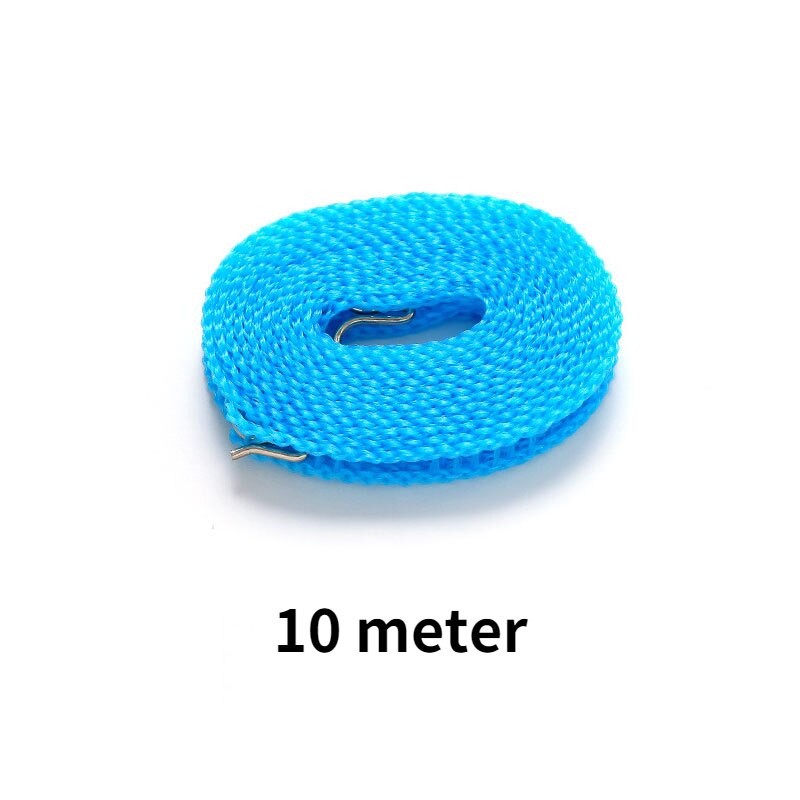 3-10m windproof clothesline non slip clothesline indoor clothesline drying clothesline outdoor clothesline clothes dryer rack: 10 meters Blue