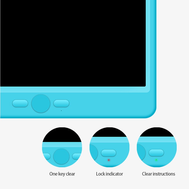 LCD Writing Tablet 15 Inch Drawing Handwriting Pad Message Graphics Board Kids Writing Board Lock Key One-Click Clear Child