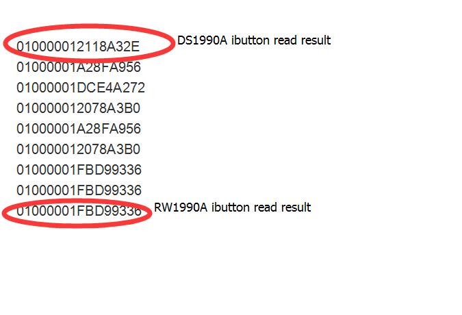 DS 1990a TM USB iButton Reader Dallas Key Sensor +2pcs TM1990A-F5 Key Cards for for DS1990 DS1991 DS1996 DS1961 card