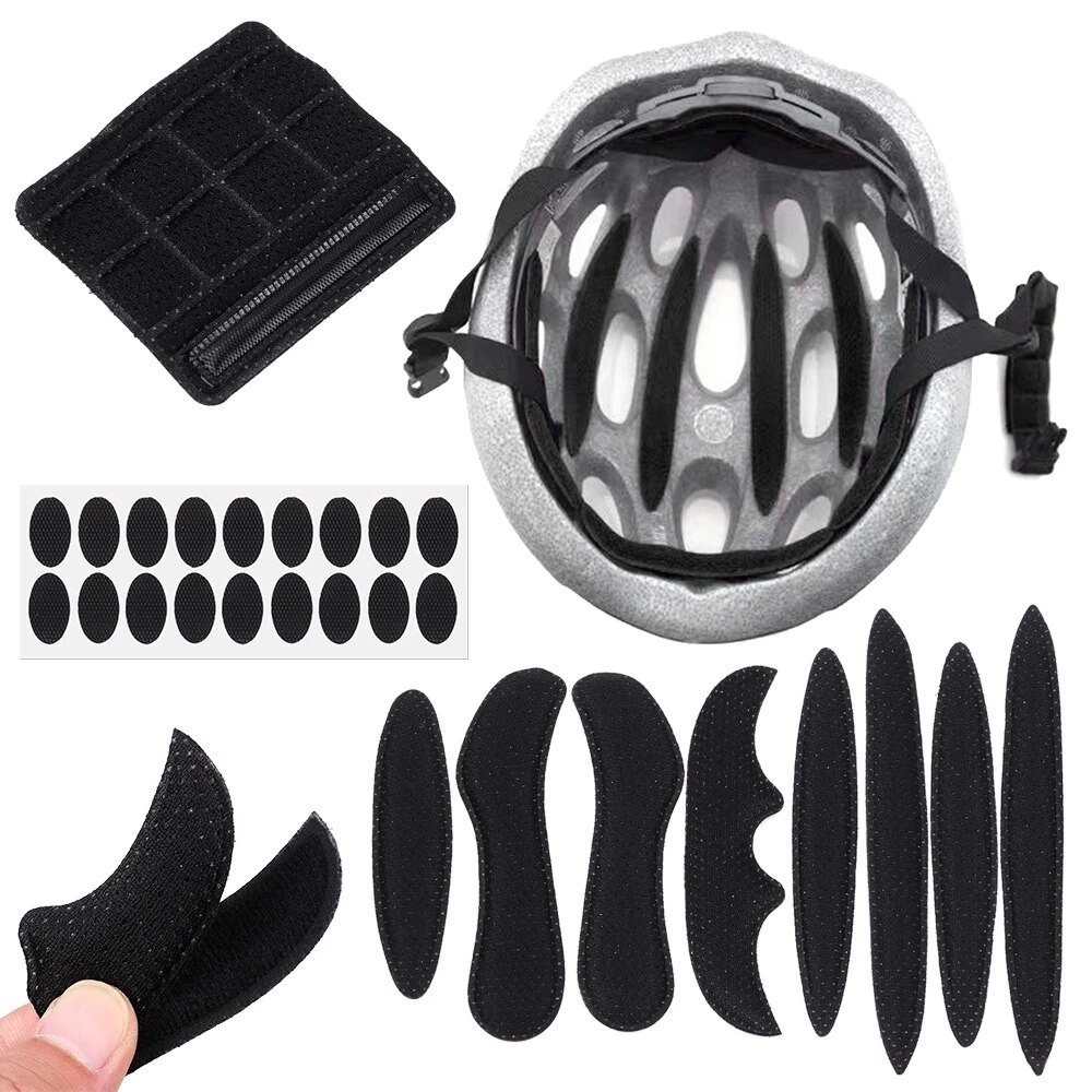 27 Stks/set Universele Helm Inner Padding Foam Pads Kit Verzegelde Rode Spons Outdoor Sport Fietsen Motorcycle Fiets Accessoires