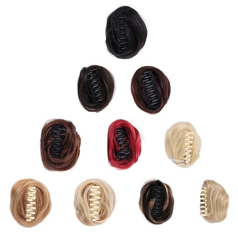 DIANQI synthétique petite pince cheveux Chignon Chignon femmes cheveux chouchou perruques pour femmes fille enfants bandes de cheveux