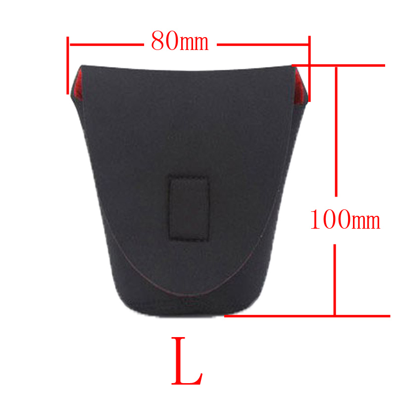 1pcs S M L XL XXL Neoprene waterproof Soft Camera Lens Pouch bag Case Size: light yellow
