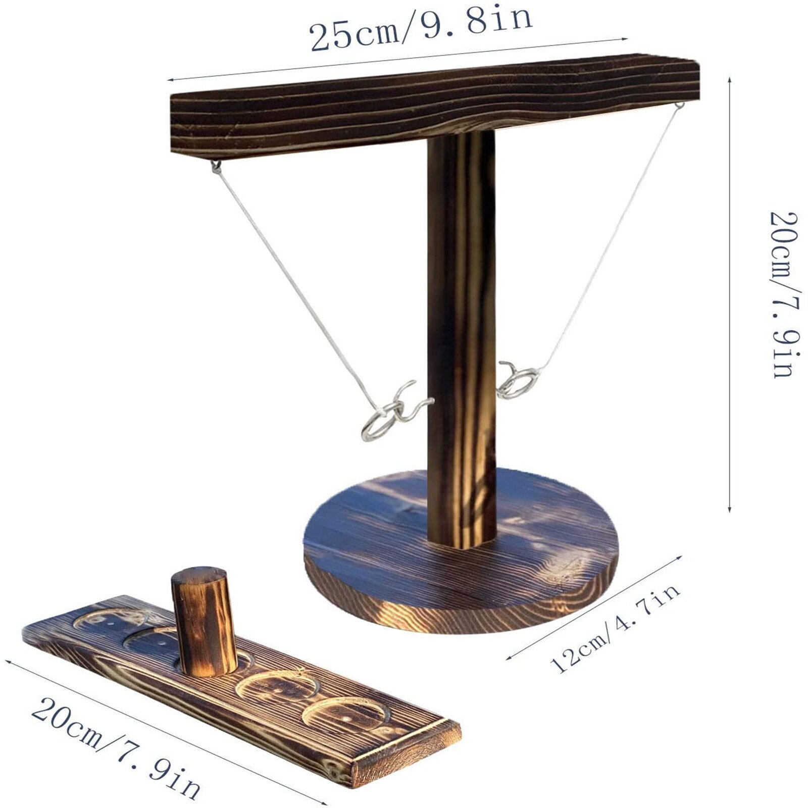 Partij Speelgoed Leisure Industriële Stijl Bar Drink Shop Handgemaakte Houten Ring Toss Haken Snelle Interactief Spel Voor bars Thuis