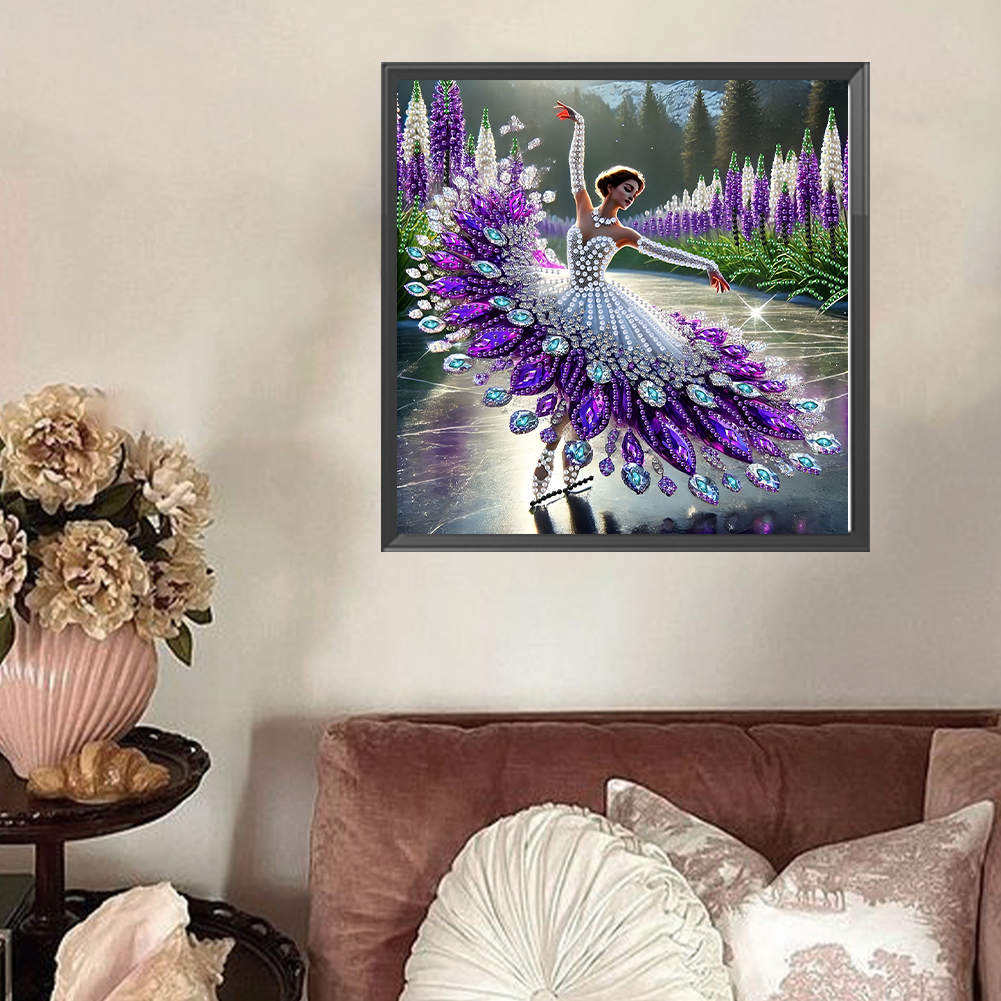 Kolorowe baleriny dziewczyna zestawy robić malowania diamentami DIY kreatywny diamentowy rękojeść mozaikowy sztuka ręcznie robione rzemiosło robić ozdoby robić dekoracji domu