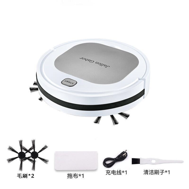 Robot Vacuum Cleaner 3in1 USB Charging Automatic Vacuum Cleaner Poweful Suction pet hair home dry wet Sweeping Mopping Cleaning: Gray