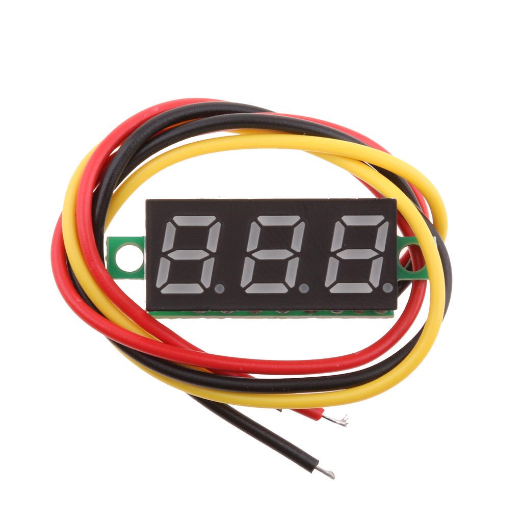 Red /Yelllow/ Blue / Green 3 LED Digital Voltmeter DC 0-100V Voltage Meter