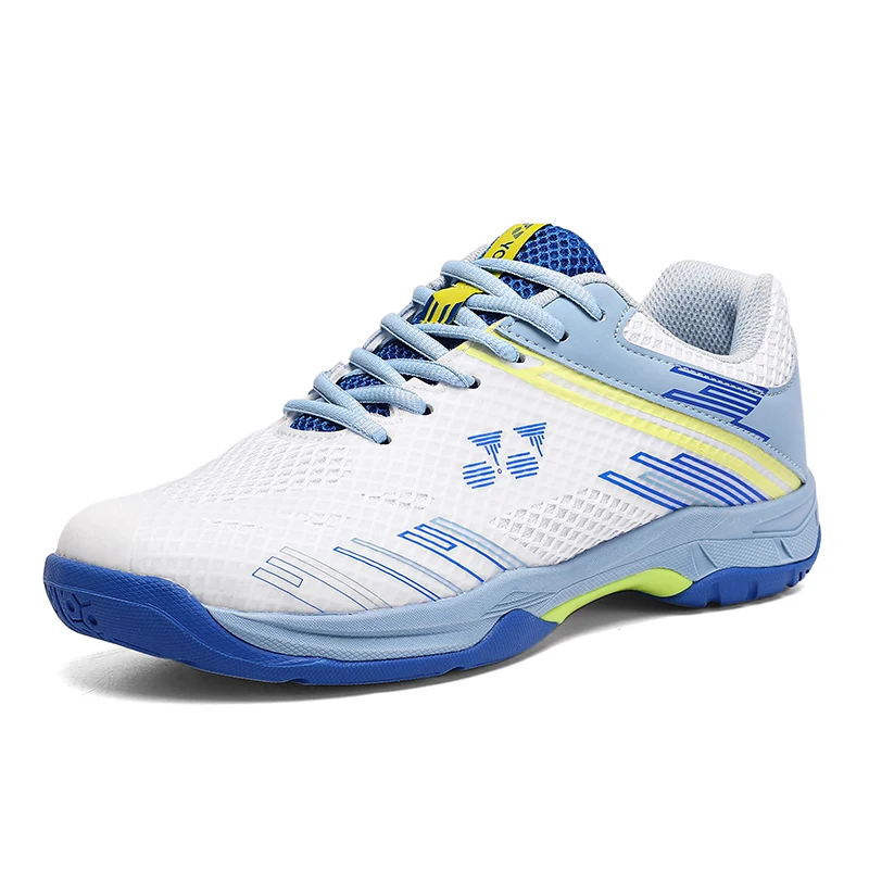 Badmintonschoenen, sneakers voor heren, ademende antislip tennissportschoenen voor mannen en vrouwen, trainingssneakers: Dieppaars / 37