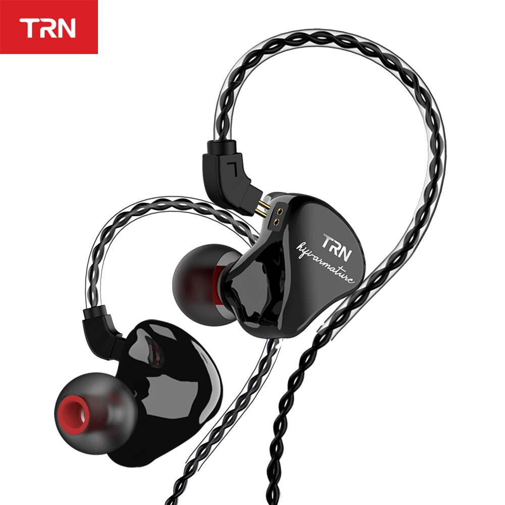 TRN IM1 PRO 1BA 1DDHybrid In Ear Earphone Monito Running Sport Earphone HIFI Headset Detachable Detach 2Pin Cable TRN VX V90 M10