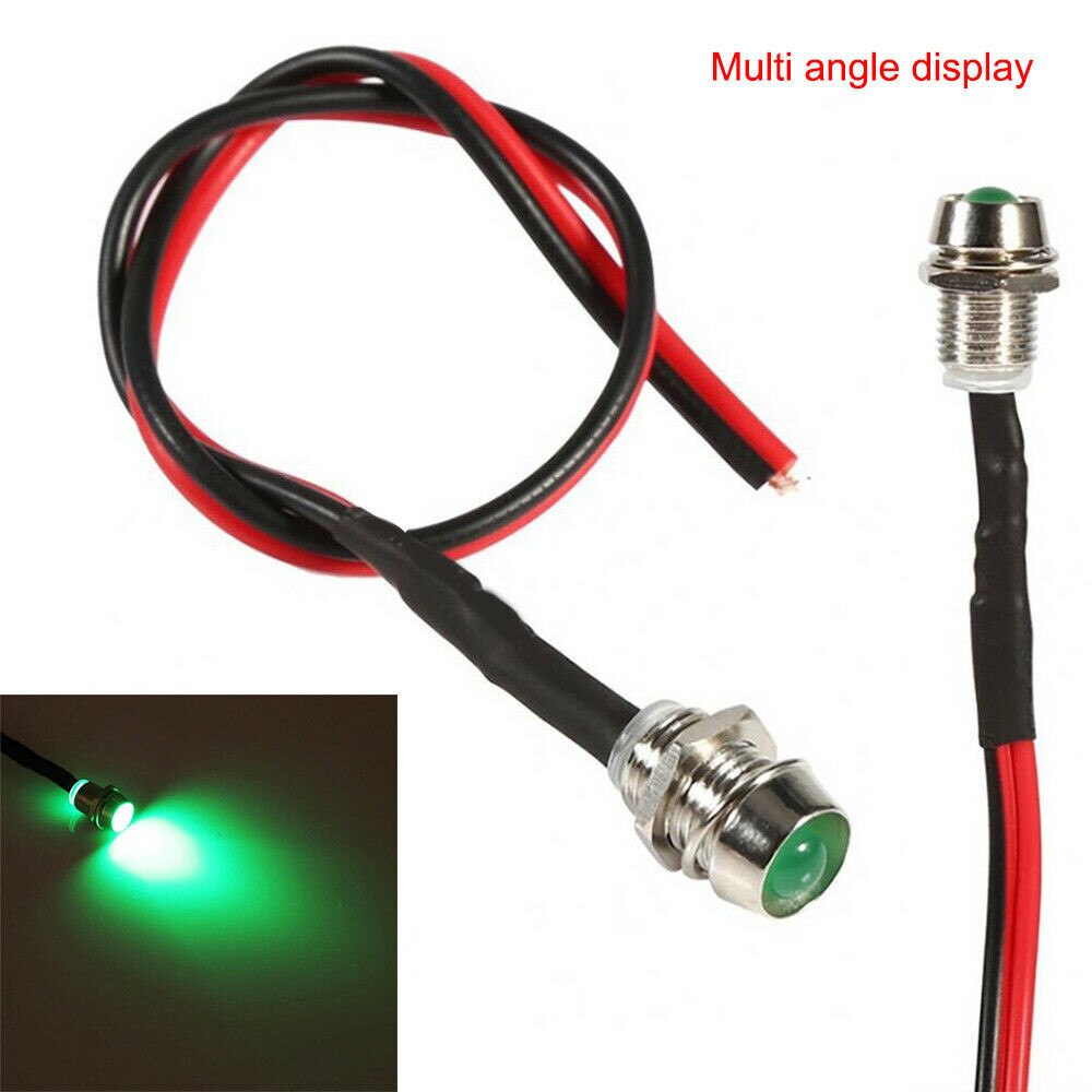 10pcs Set Car Indicator Lights 12V DC Boat Dash Directional Pilot Truck