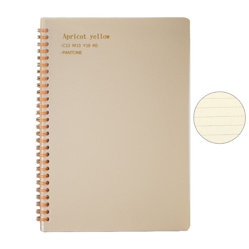 80Sheets Coil Notebook Inner Paper Pages Vintage Retro Paper Spiral Bound K92C: Off-white