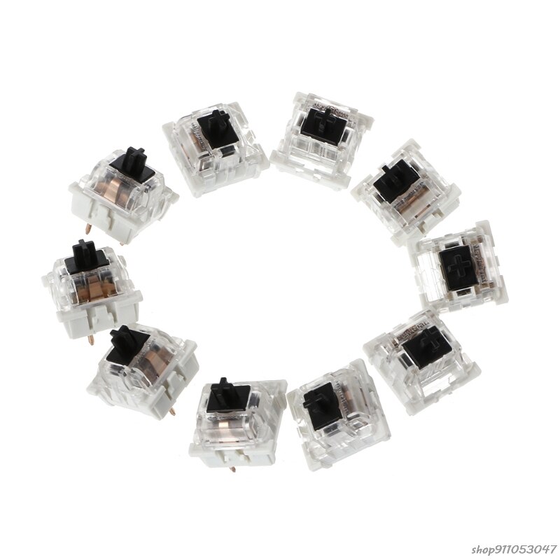 10Pcs 3 Pin Mechanical Keyboard Switch Blue Red Brown Black Replacement For Gateron Cherry MX M16 21: 20
