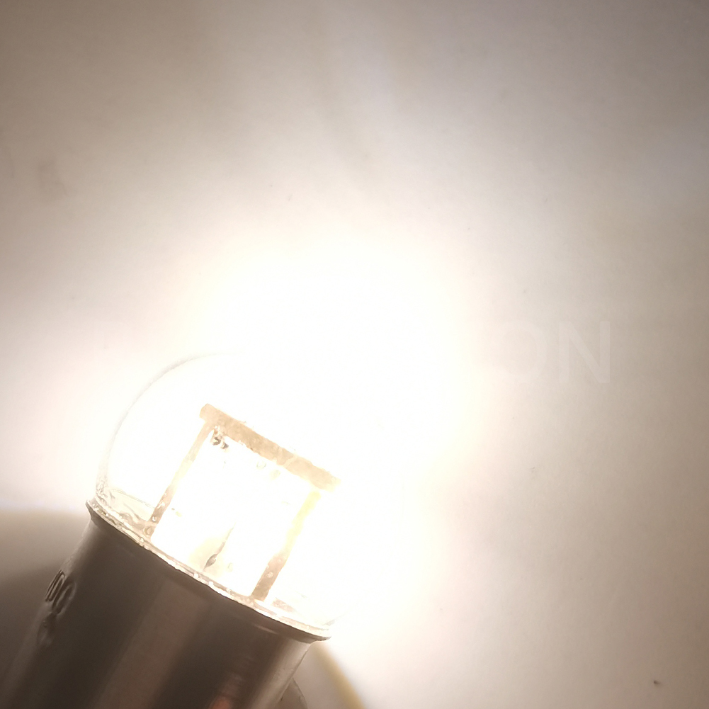 Ruiandsion 1156 P21W BA15S 1157 BAY15D BA15D 6V 12V 24V 48V LED voiture Moto ampoule de recul lampe de stationnement feux de freinage automatique: blanc chaud / 3000k / BA15D