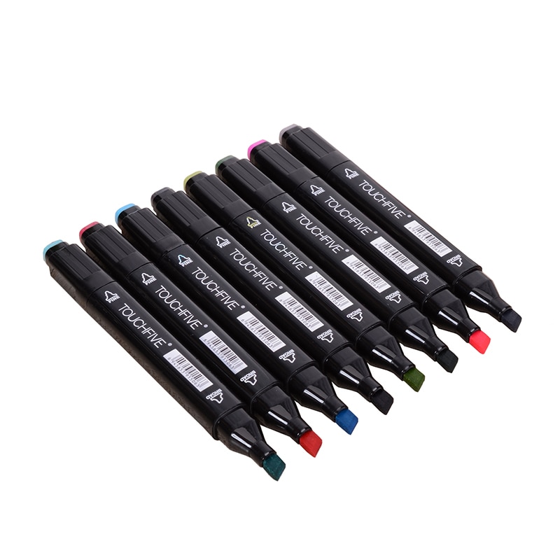 TouchFIVE Dual Tips Art Sketch Twin Marker Pens 36 48 72 80 168 Colors Alcohol Based Ink Art Markers for Student and