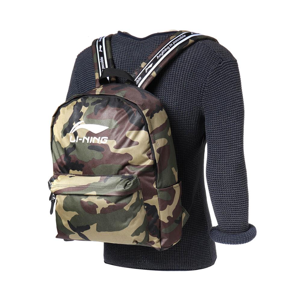 Li-Ning Unisex The Trend Backpacks 430*330*115mm Polyester Adjustable Strap LiNing Sports Hiking Bags Daypack ABSP182 EJAS19
