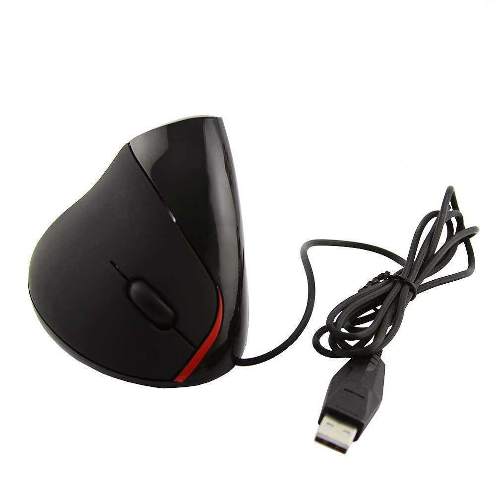 CHYI Ergonomic Vertical Wired Mouse Rechargeable 5D 1600 DPI Gaming Mouse USB Plug Silent Gamer Mice For Laptop PC Computer