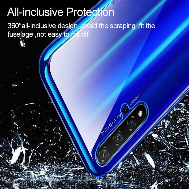 For Huawei Honor 20 Pro honor20 Pro Nova 5t Case Cover Silicone Shockproof soft cases on for Huawei Honor 20 v30 pro Transparent