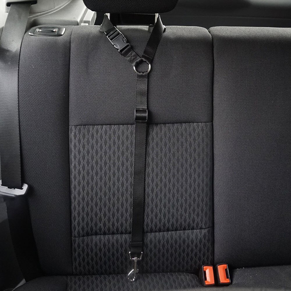 Hond Kat Veiligheid Seat Belt Riem Auto Hoofdsteun Restraint Verstelbare Nylon Hond Hoofdsteunen Voertuig Veiligheidsgordels Harness Pet Accessoires