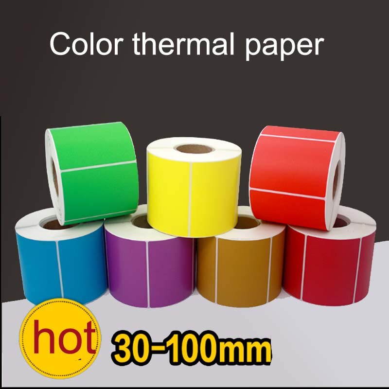 1roll colorful Waterproof sticker printing label TOP Direct Thermal Labels packing /price labels Zebra