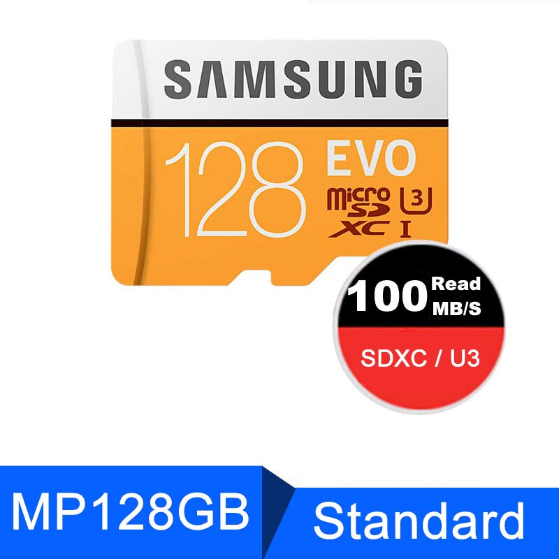 SAMSUNG Micro SD 128gb 64gb tarjeta de memoria de 32gb 256GB Class10 Microsd SDHC/SDXC TF C10 con lector de tarjetas OTG Header tarjeta SD de 512gb: MP128G U3 Class10