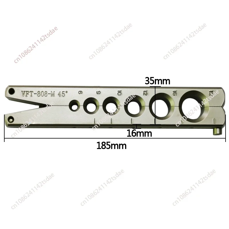 Copper tube expander eccentric tube expansion flaring tool kit with cutter for air conditioner manual HVAC tool kit VFT-808-MIS: Red