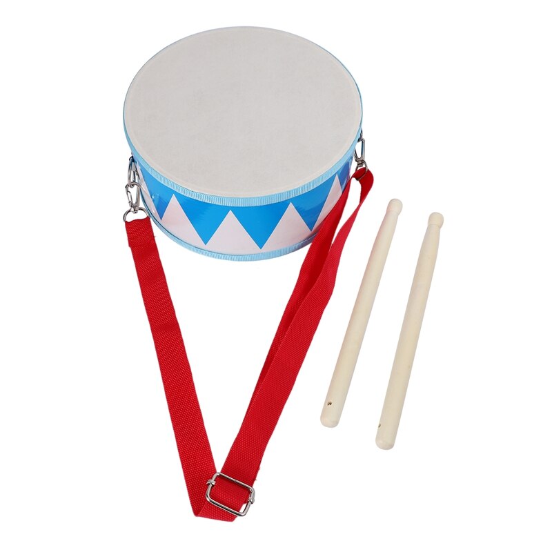 Ensemble de tambour en bois avec sangle de transport, jouet pour enfants, pour les tout-petits, développer le sens du rythme des enfants