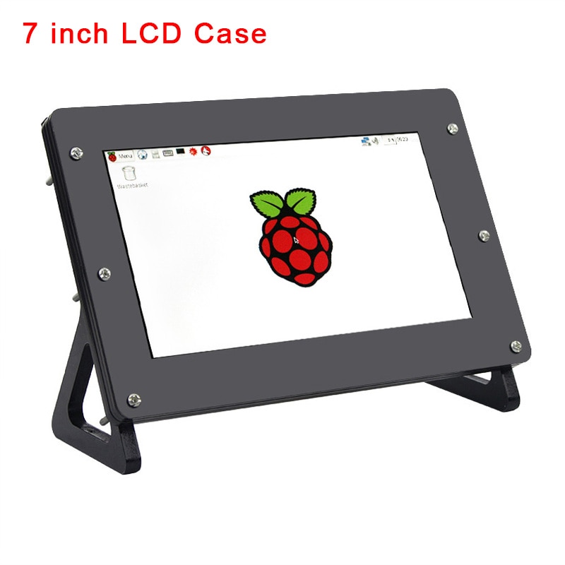 Soporte de pantalla LCD de 7 pulgadas para Raspberry Pi soporte de acrílico para Monitor RPI compatible con Raspberry Pi 4 modelos B/3B +/3B