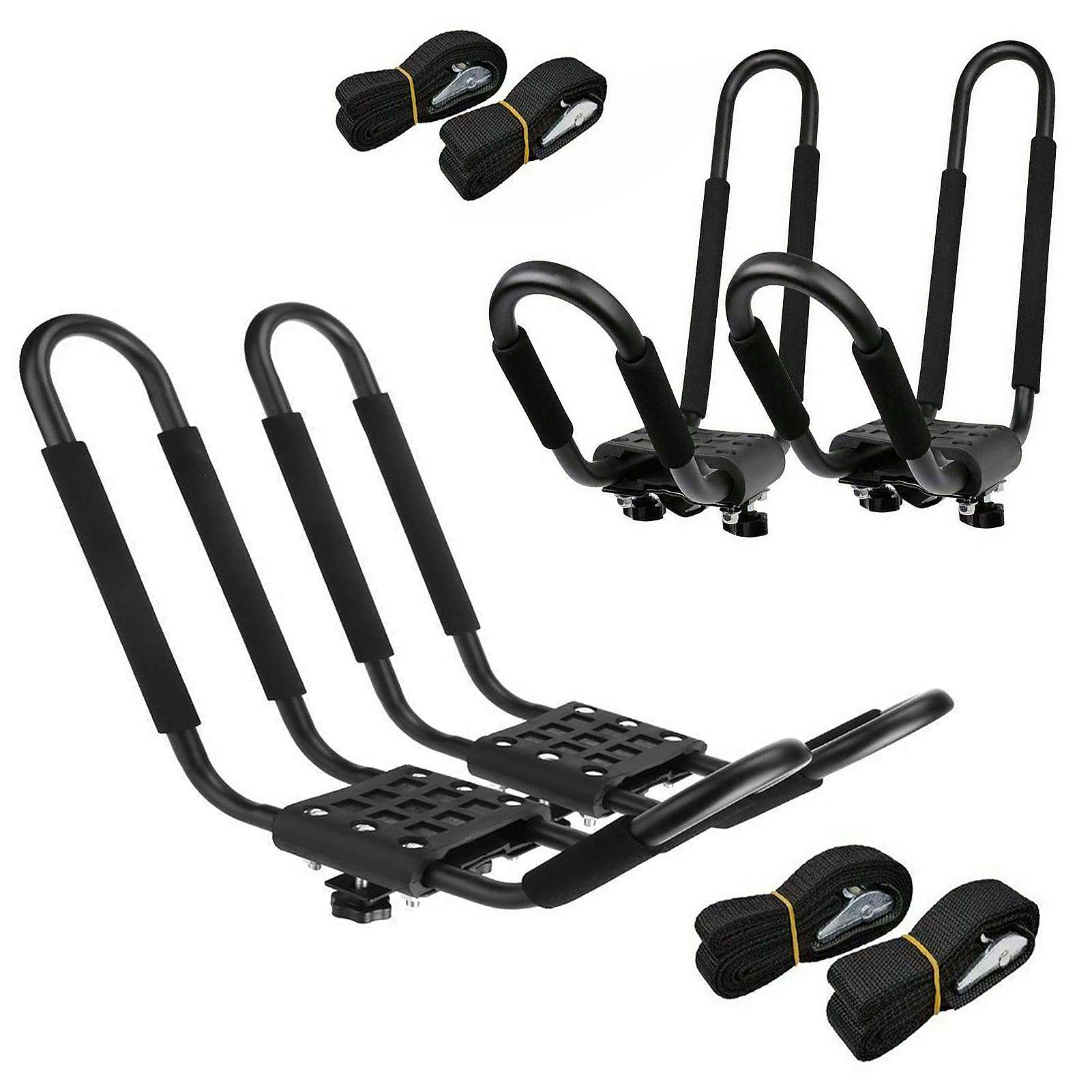 1 Pair/2 Pairs Kayak Roof Rack Kayak Canoe Boat Surfboard Roof Top Mount Rack for Car SUV Truck Crossbars Universal Roof Rack: 2 pairs