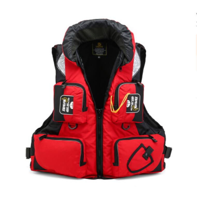 CE buoyancy suit portable fishing vest adult road Asian fishing suit sea fishing multi-pocket vest life jacket