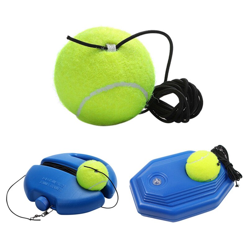 Exercise Tennis Training Tool Tennis Self-Study Trainer With Elastic Rope Rebound Ball Baseboard Sparring Device 1