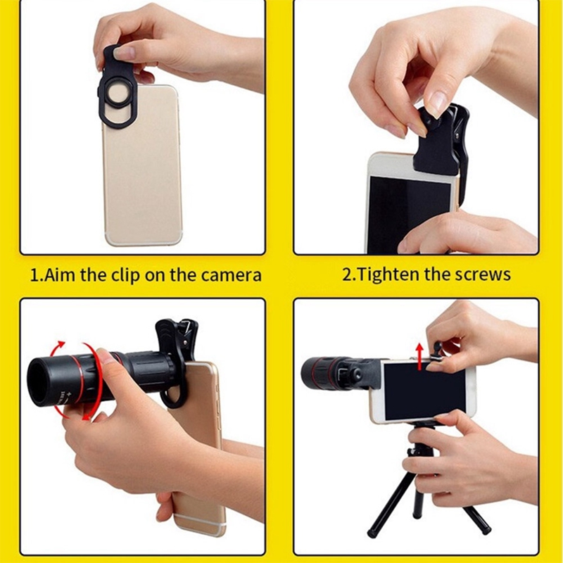 -32X Phone Lens Portable Camera Macro Zoom Lenses for Iphone 12 11 Pro Max for Samsung Fish Eyes Lens for Phone