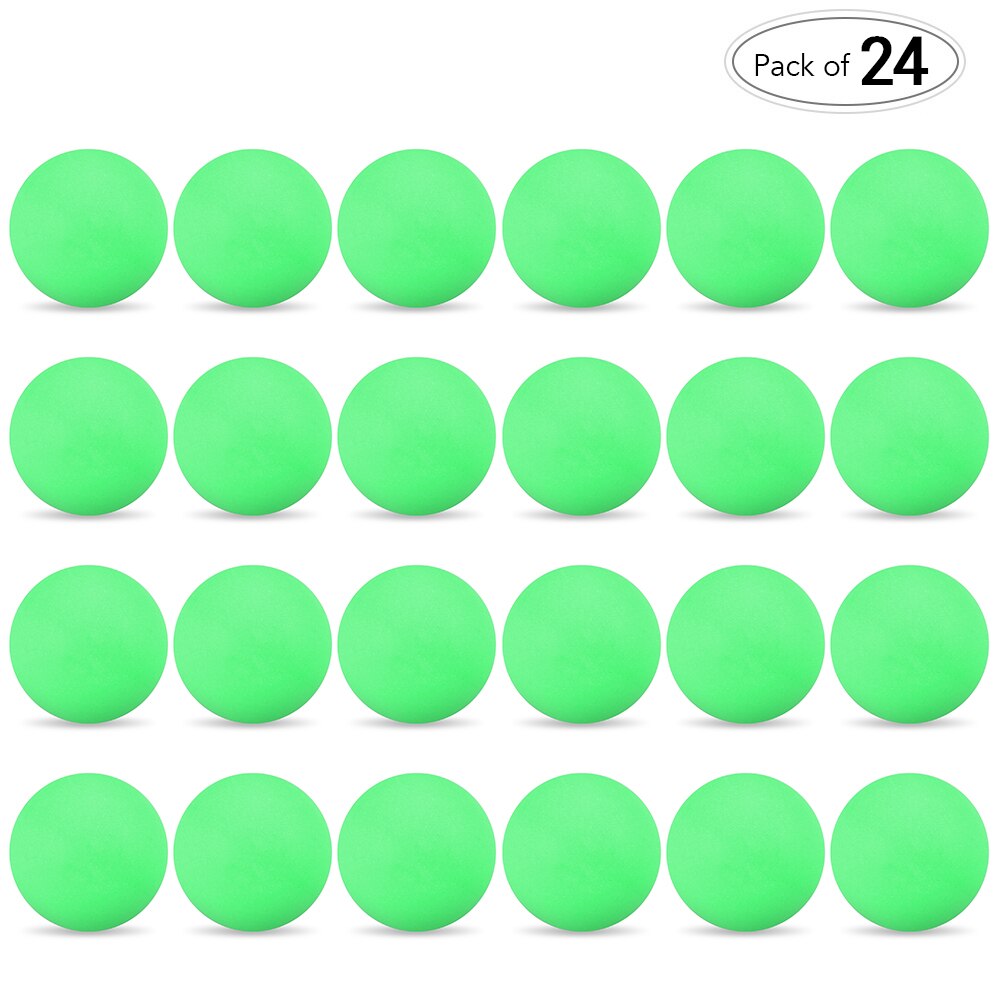 24 Stks/pak 3-Ster 40 Mm Tafeltennis Ballen Ping Pong Ballen Amateur Geavanceerde Training Praktijk Ballen Geavanceerde Training ballen: Green
