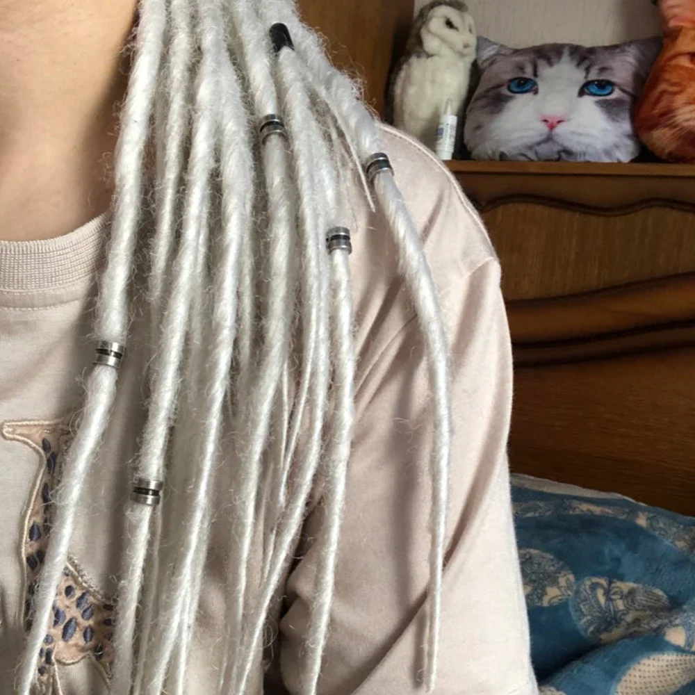 1piece Stainless Steel 6.5mm Hole Size Spacer Hair beard Beads DIY Paracord Knife Lanyard Jewelry Accessories Bracelet Making