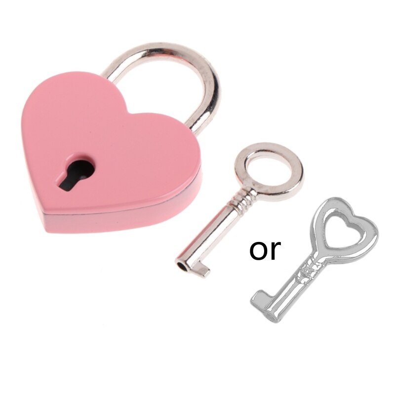 Metal Star Shape Padlock with Key Closure Security Lock for Diary Purse Handbag O30 19: PK