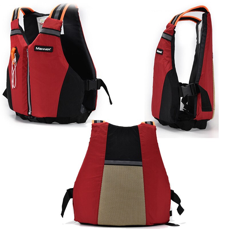 Womens Mannen Kajak Reddingsvest Paddle Vest Oranje Groen Rood