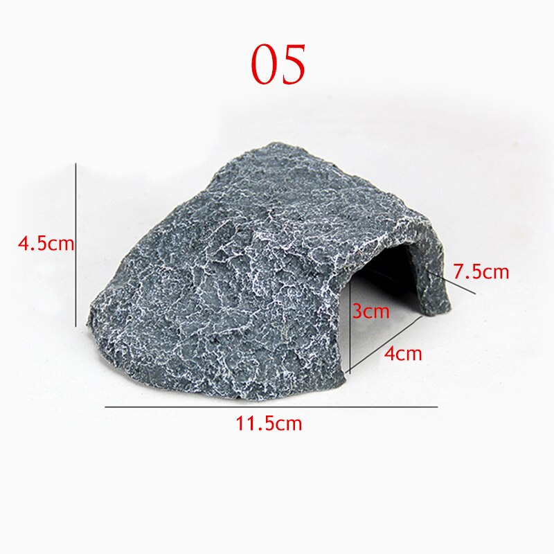 Hiding Cave Aquarium Turtle Reptile Hiding Habitat Basking Hide Habitat Decor Reptiles Terrarium Aquarium Landscaping Fish