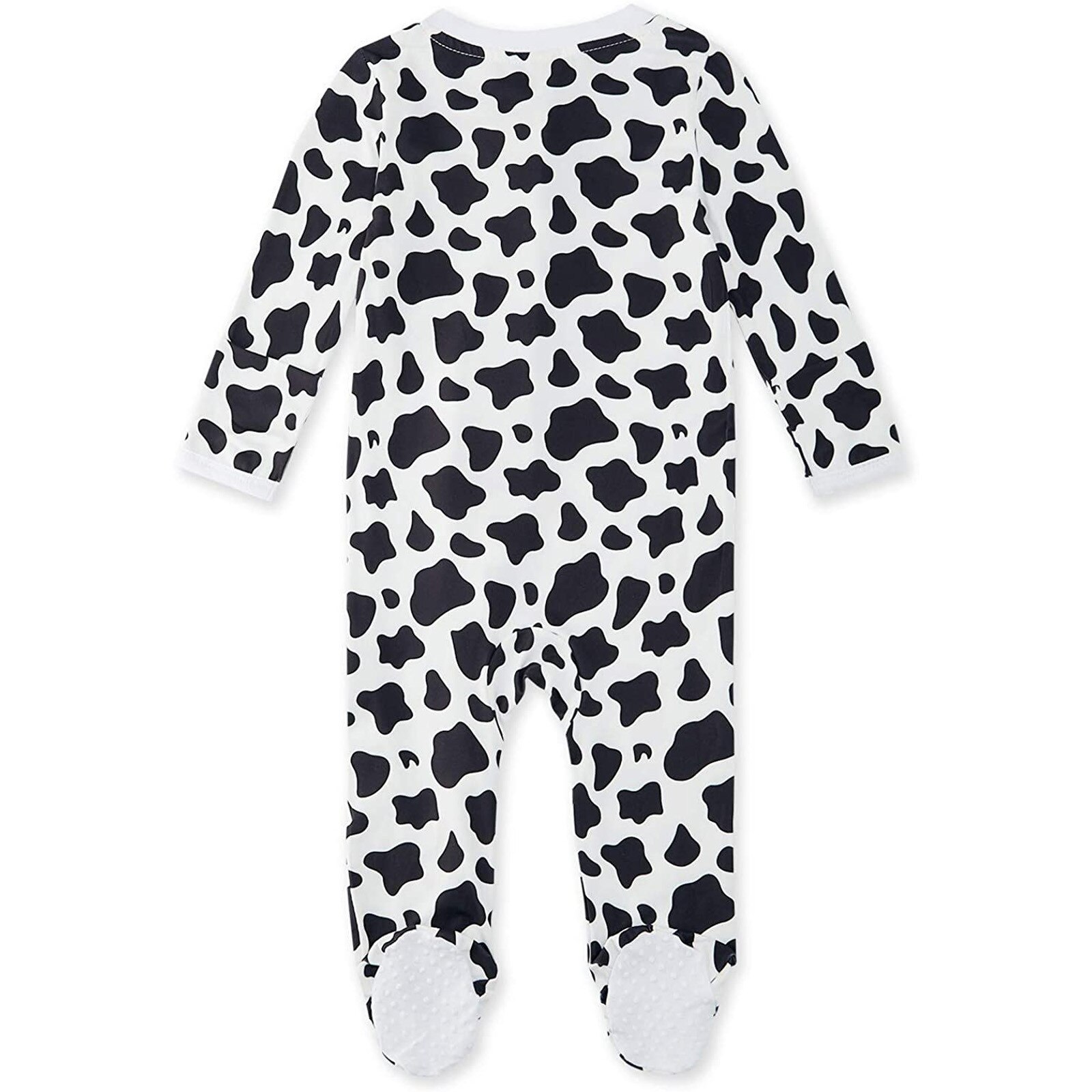 Baby Baby Jongens Meisjes Koe Print Pyjama Nachtkleding Rits Betaalde Pak Romper Jumpsuit Baby Kleding Polka Dot Koe Patroon