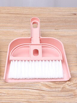 Útil de dos piezas conjunto de teclado cepillo Mini cepillo limpieza pequeño escoba recogedores de la Oficina para el hogar cepillo limpio hogar herramientas: 2