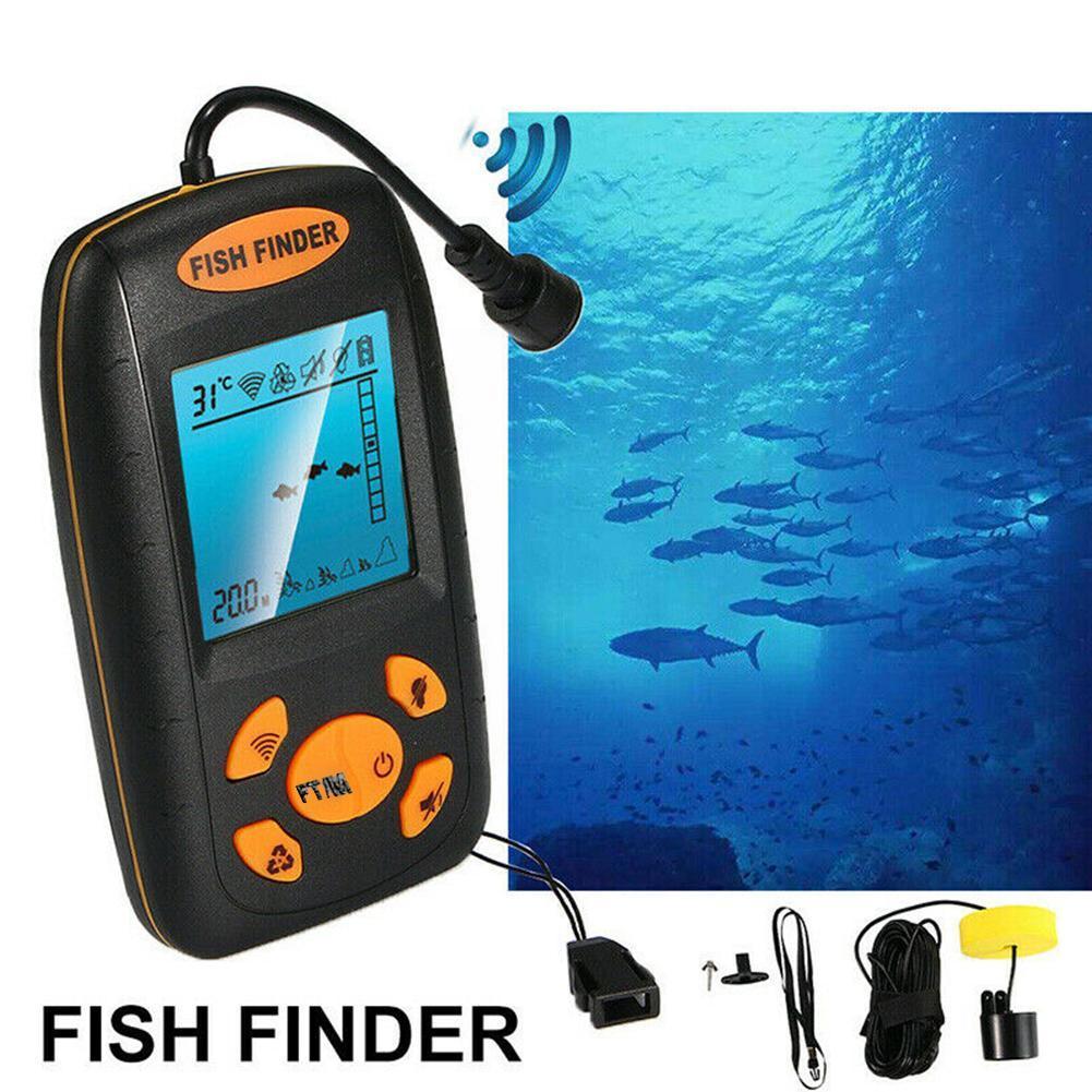 Portable Ultrasonic Wireless Fish Finders Fish Position Camera Waterproof Fishing Fish Underwater Monitor Ice Find B9t3