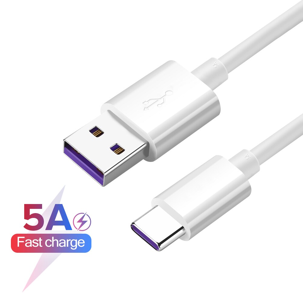 1m 1.5m 2m 5A Fast Charging High Speed Charging Data Sync USB Type C Cable Cord For Samsung Galaxy S9 S10 Huawei Xiaomi Oneplus