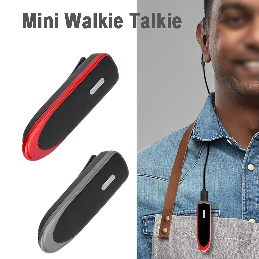 Walkie Talkie Lavalier Mini radio Wireless per ristorante parrucchiere salone di bellezza Hotel piccolo gancio per l&#39;orecchio citofono