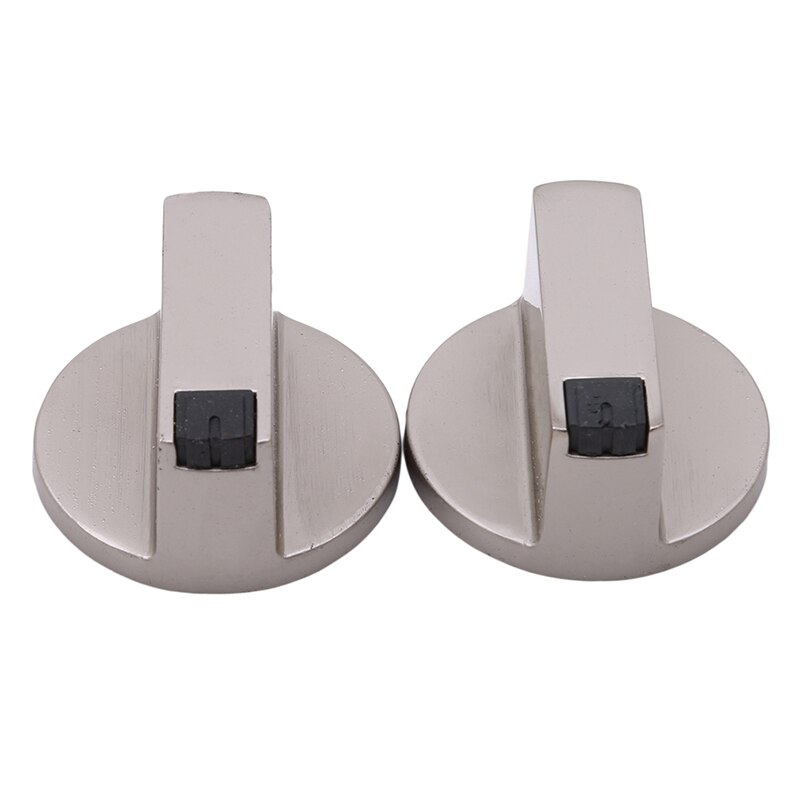 Stoves Cooker Knobs Oven Knob 2pcs Zinc Alloy Universal Silver Gas Stove Control Knobs Adaptors Oven Rotary Switch Cooking