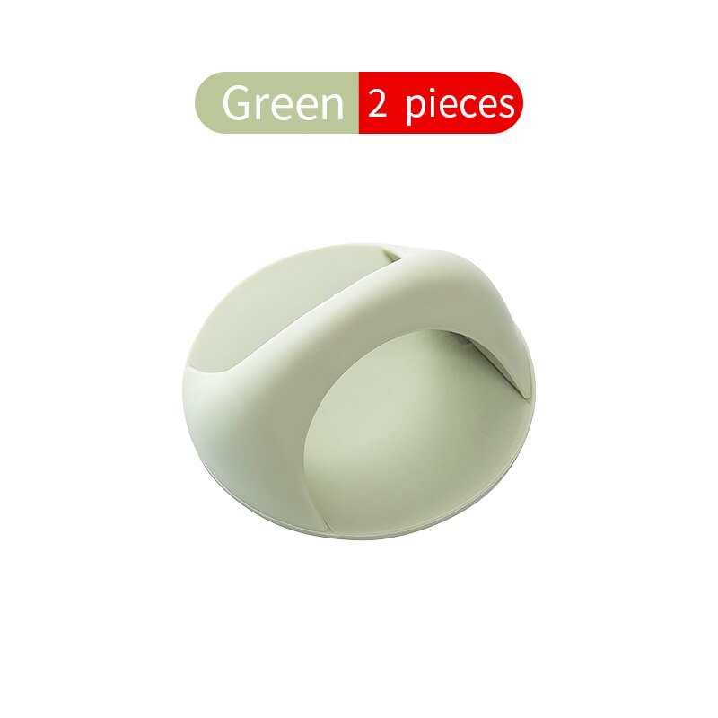 Lijm Extra Handgreep 2Pcs Glas Raam Schuifdeur Sterk En Naadloze Voor Huishoudelijke Koelkast Kast Zuig Handvat: Green round