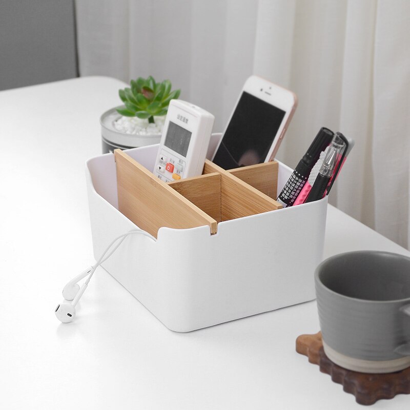 Multi-functional Desktop Storage Box Office Desk Accessories Penholder Office Supplies Stationery Items Desk Organizer