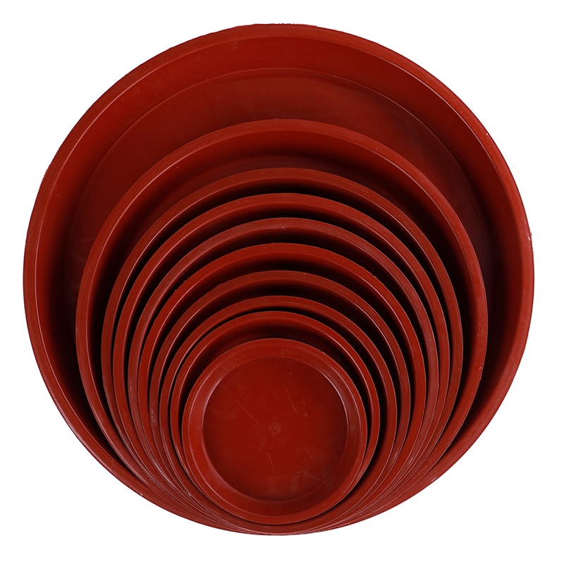1pcs flower pot tray round base solid color flower pot dish home office flower pot tray