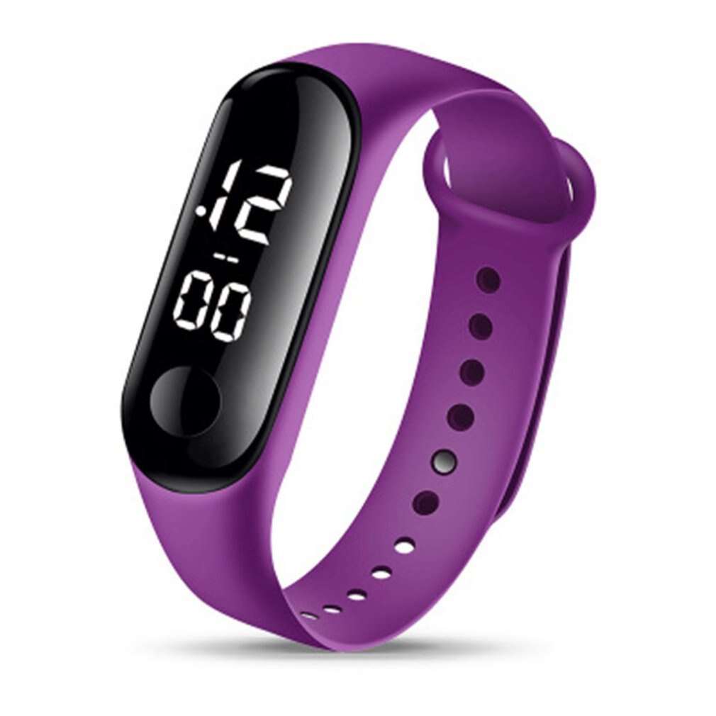 Waterproof Electronic Watch Touch Sports Student Watch High Definition Indicator And Personal Sports Watch: Rose