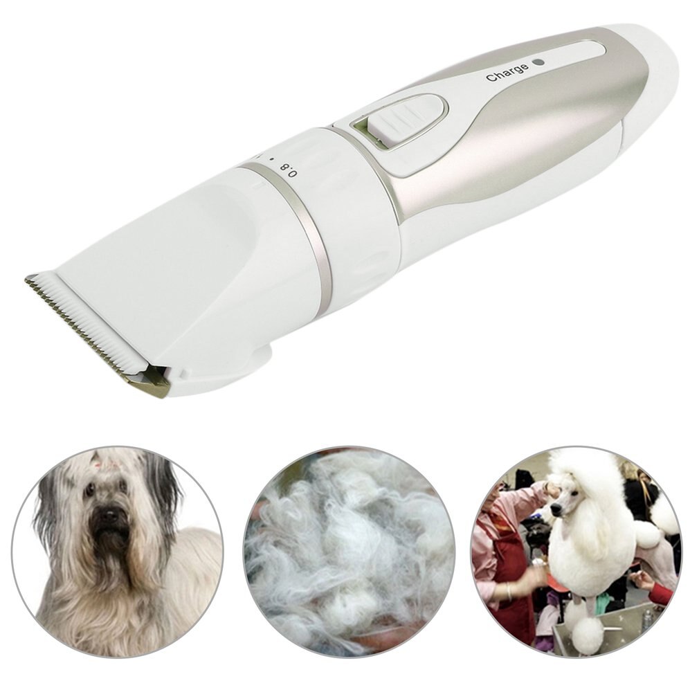 Oppladbart trådløst kjæledyrhårpleie sett dyr hund katt pelsklipper trimmer barbermaskin hårklipp maskin