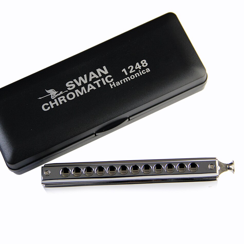 12 Holes SWAN SW1248 C Key Chromatic Harmonica Grandado